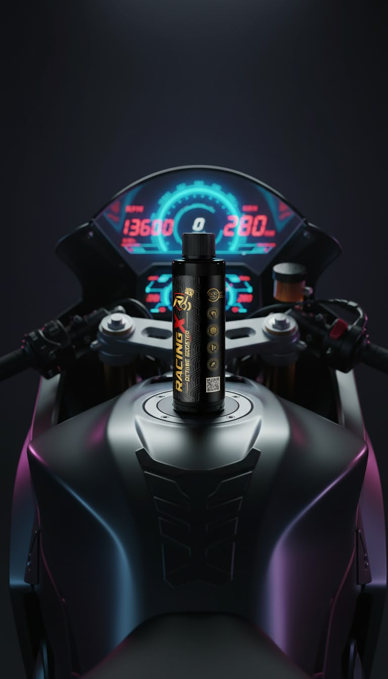 Racing X di atas tangki motor sport